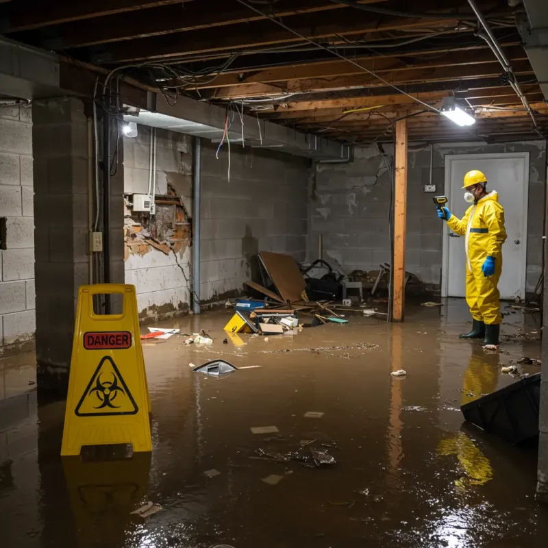Flooded Basement Electrical Hazard in Pipestone, MN Property